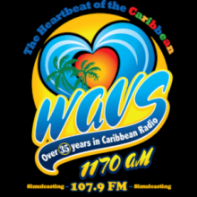 The hearbeat of the caribbean, Wavs 1170AM, Over 35 years in caribbean radio, simulcasting 107.7FM